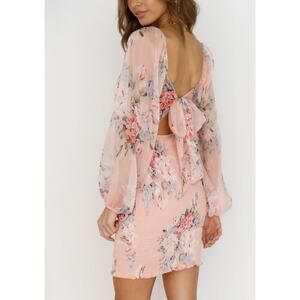 Hello Molly Floral Pink Mini Dress